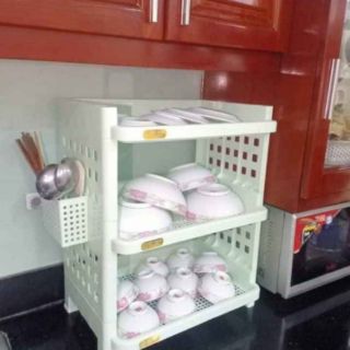 Kệ úp chén bát, để gia vị