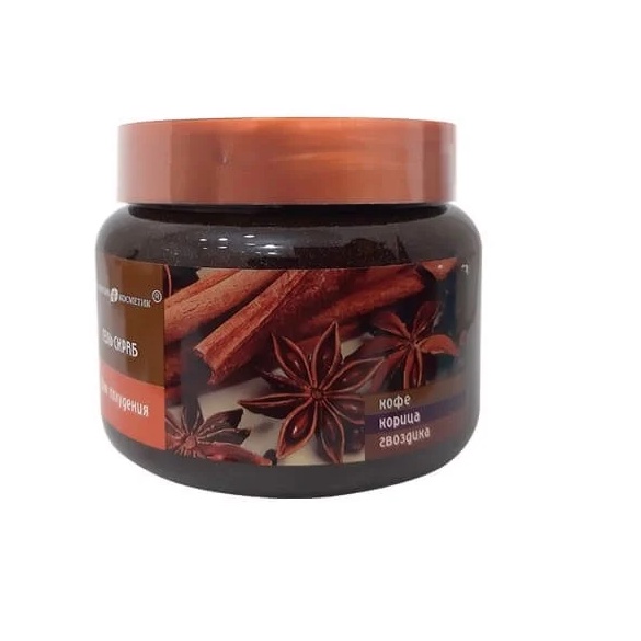 Tẩy Tế Bào Chết Toàn Thân Quế Hồi Krasota Gel Scrub Coffee Cinnamon Cloves Mẫu Mới Nắp Đỏ