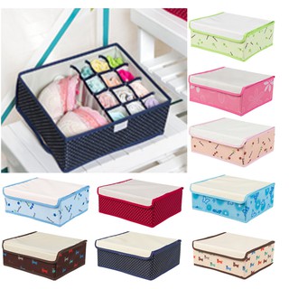Hộp vải đựng đồ lót hoa văn GD089