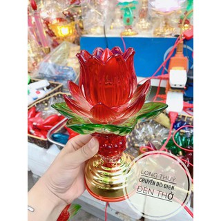 ĐÈN THỜ HOA SEN 3 LỚP ( Quả Nhót )