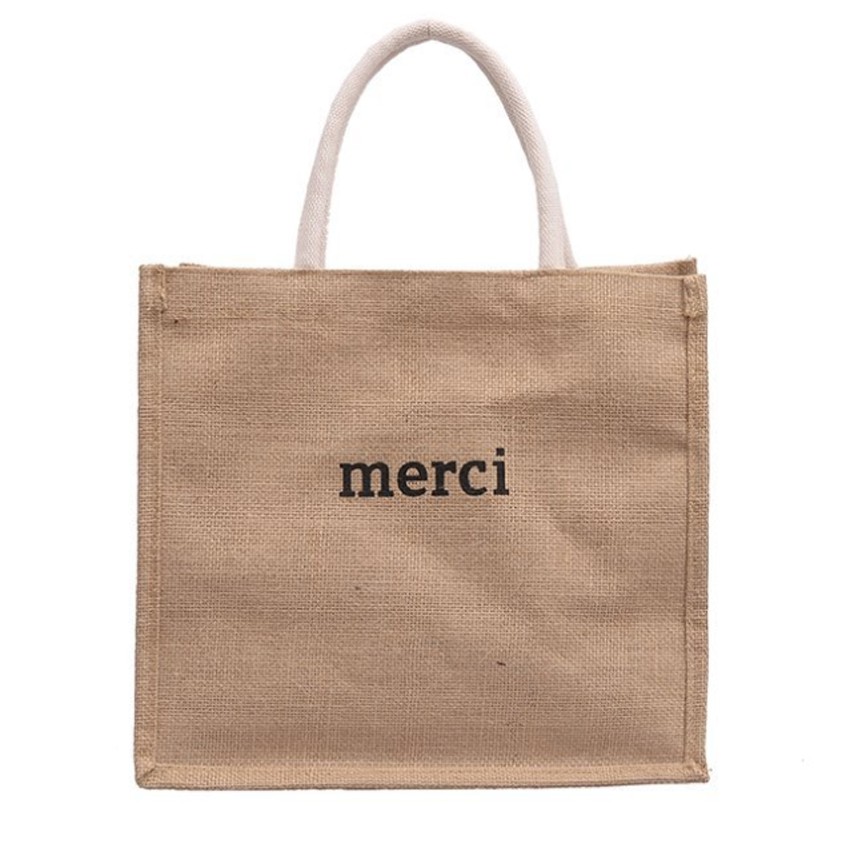 Túi cói Bag.ThanhThu size to MERCI đi biển phong cách 487