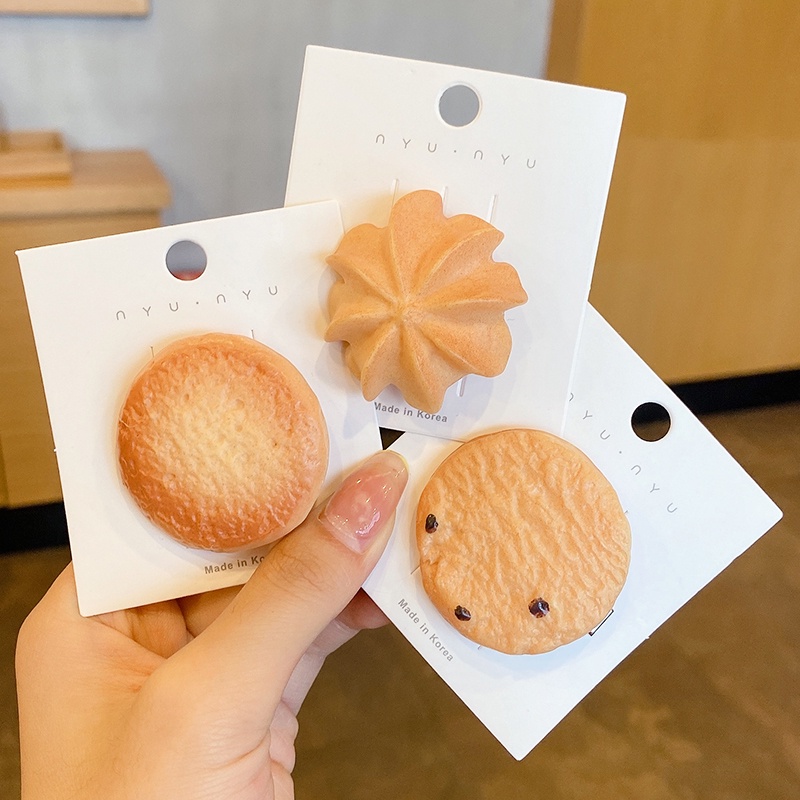 Kẹp Tóc Hình Bánh Quy Dễ Thương Cho Bé Gái