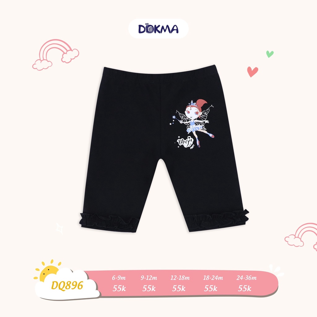 9-36M Quần legging bé gái Dokma DQ896