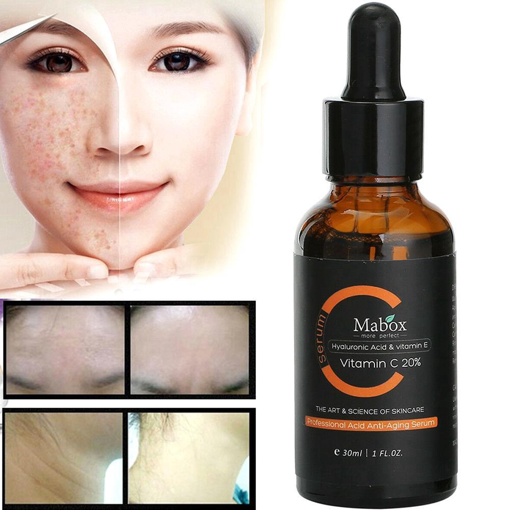 Serum Vitamin C chiết xuất chanh tự nhiên dưỡng trắng chống da hóa chống MABOX nếp nhăn lão và D4H2