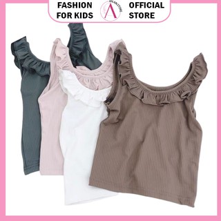 Áo Ba Lỗ Sát Nách Cho Bé Gái, Áo Cộc Tay Trẻ Em Cho Bé Gái Từ 7-28kg ANAN STORE QATE A-FANI