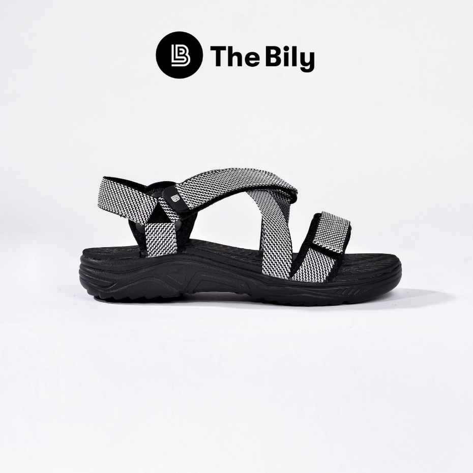 Giày Sandal Nam The Bily 02 Quai Chéo Đôi - Màu Trắng