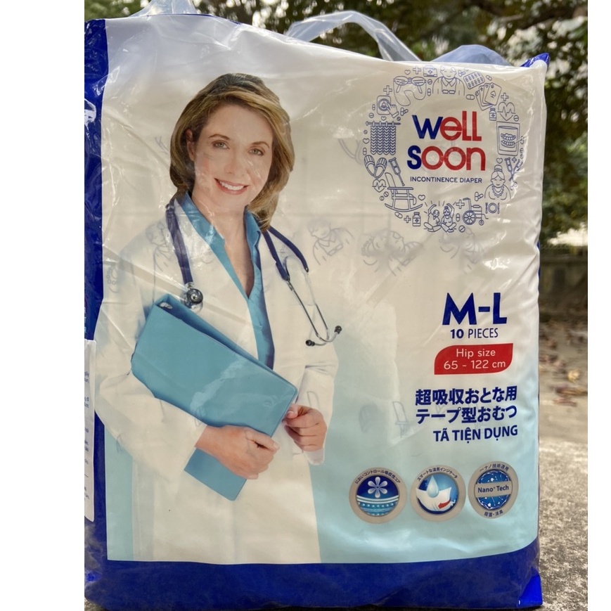 TÃ DÁN NGƯỜI GIÀ WELL SOON ML10, XL10