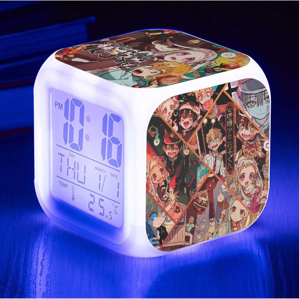 Đồng hồ LED báo thức Jibaku Shounen Hanako-kun - Hanako Cậu Ma Nhà Xí (tặng kèm pin)