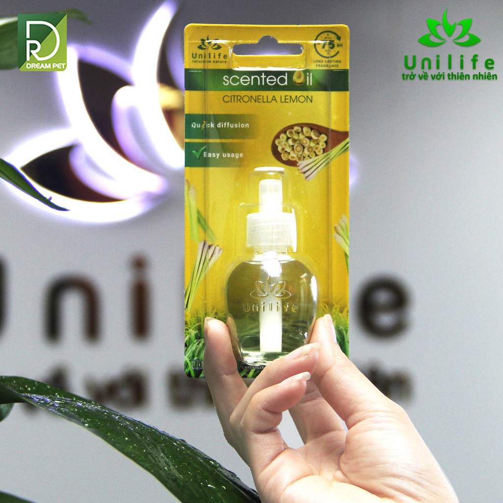 Tinh dầu Sả Chanh nguyên chất chai 30ml tinh dầu thiên nhiên nguyên chất hương Sả Chanh Unilife-[ CHÍNH HÃNG ]