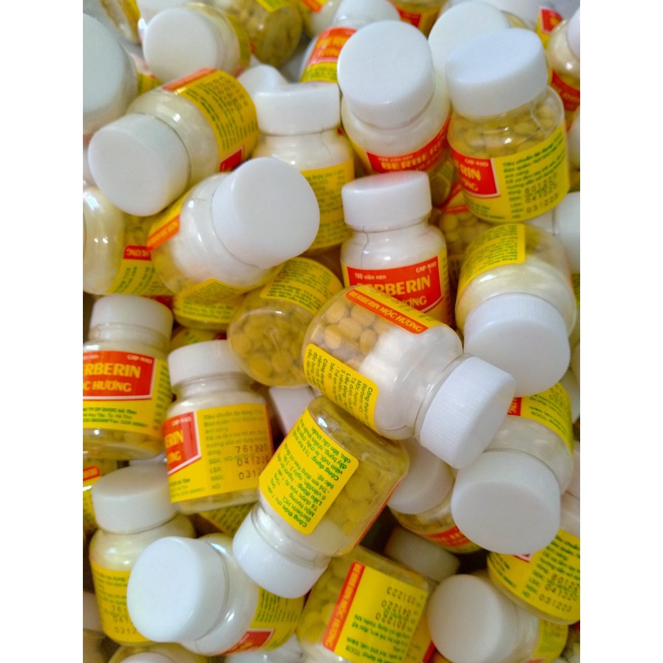 BERBERIN MỘC HƯƠNG Lọ 100 viên