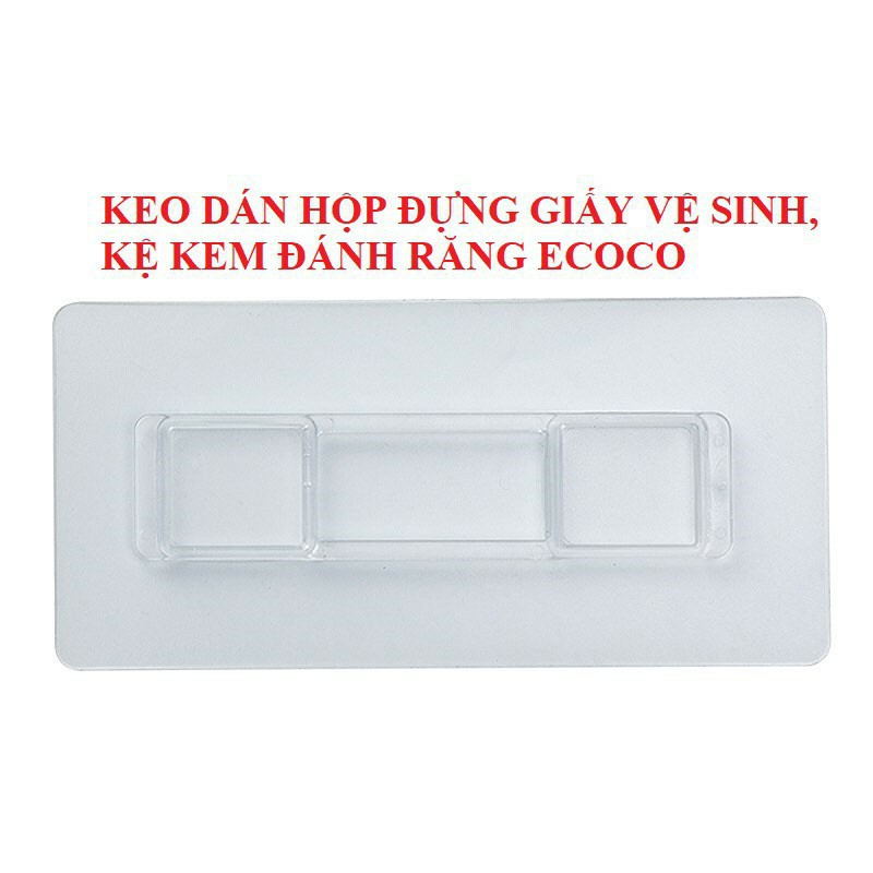 Miếng Dán Kệ Nhà Tắm, Hộp Đựng Giấy Hiệu Oenon và Ecoco- Bạn có thể tùy ý thay đổi vị trí kệ ko sợ ko có miếng dán