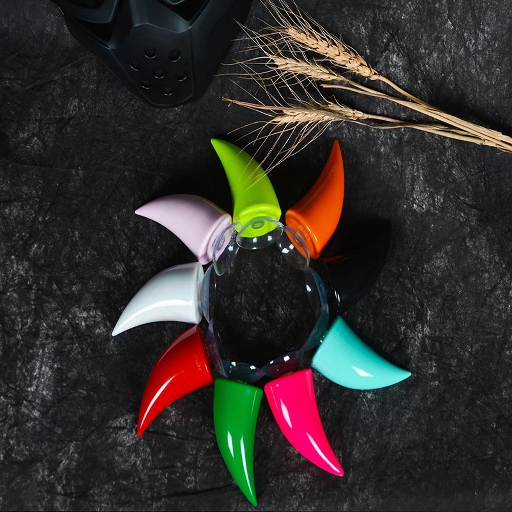 Phụ kiện trang trí mũ bảo hiểm VANES1 hình sừng quỷ bằng nhựa có giác hút