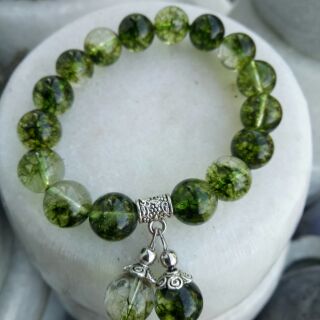 Ưu linh xanh lá mix charm
