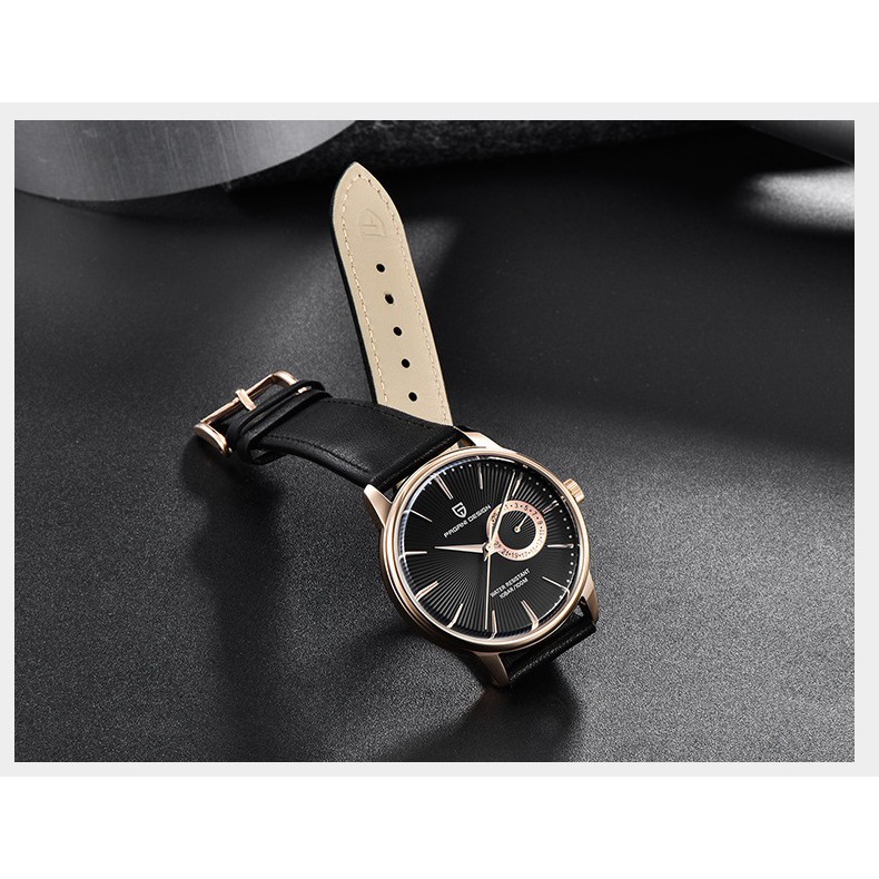 PAGANI DESIGN 1654 Đồng hồ nam thời trang / Máy Quartz Seiko VH65 chính hãng / Mặt kính Saphire / Dây da cao cấp