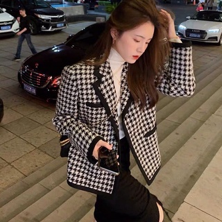 Áo dạ tweet ziczac viền đen ulzzang