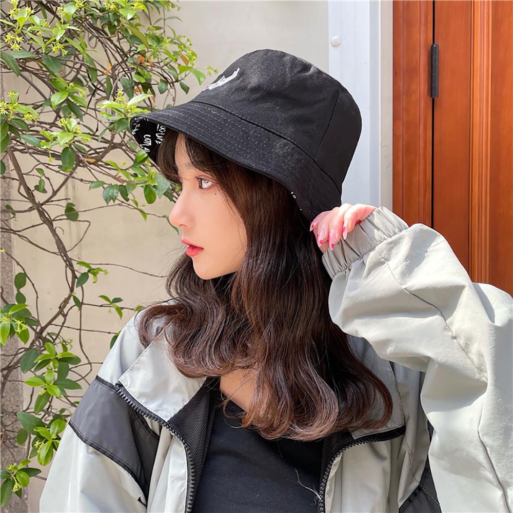 Nón Vành Chống Nắng In Chữ Nhiều Màu Sắc Phong Cách Thời Trang Có Thể Gập Lại