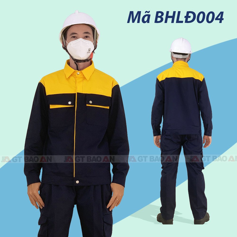 Bộ Quần Áo Công Nhân Bảo Hộ Lao Động Trong Nghành Cơ Khí, Xây Dựng Đủ Màu, Size