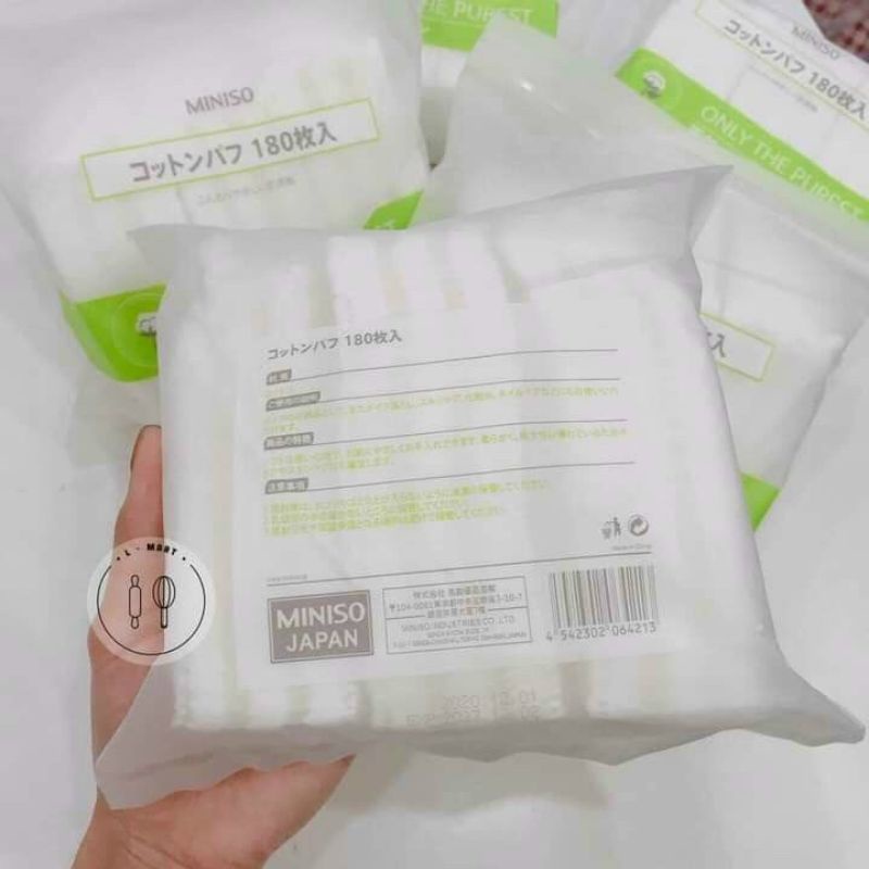 Bông Tẩy Trang MINISO 180 Miếng Chính Hãng