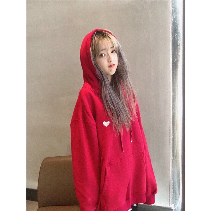 Hoodie nỉ in ♥️ trang trí (có bán lẻ) (có 4 màu)