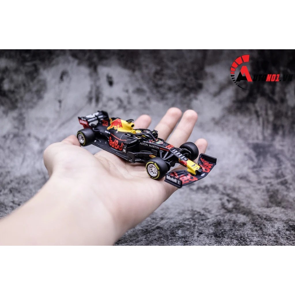 MÔ HÌNH XE F1 REDBULL RACING HEUER RB15 HỘP MICA 1:43 BBURAGO 7542