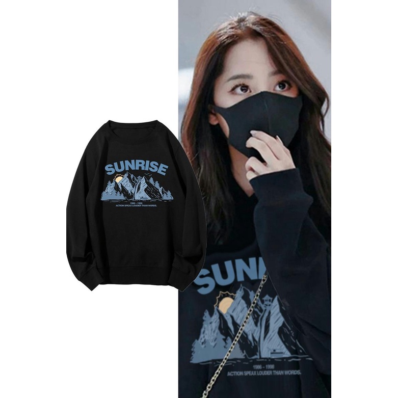 NRVP Áo Hoodie Dáng Rộng Thời Trang Hàn Quốc Đơn Giản Cá Tính Cho Nữ