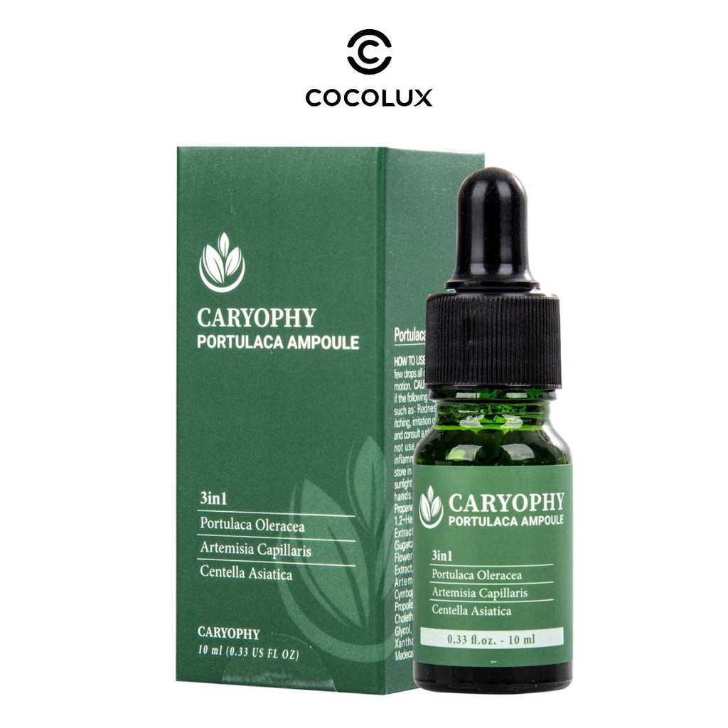 Serum giảm mụn mờ thâm se khít lỗ chân lông Caryophy 10ml [Coco Shop]