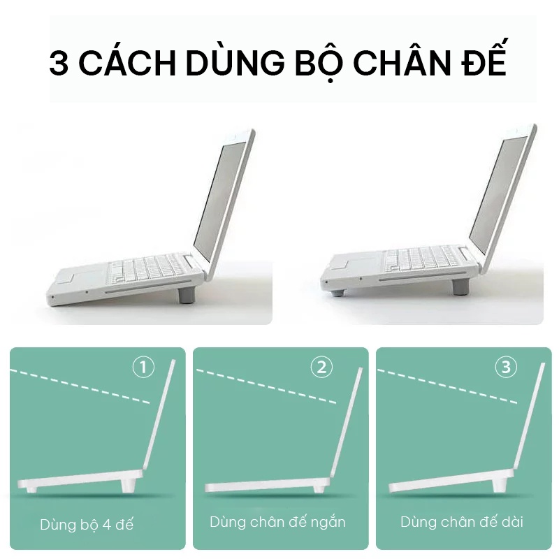 Bộ 4 Chân Đế Tản Nhiệt Cho Laptop Notebook