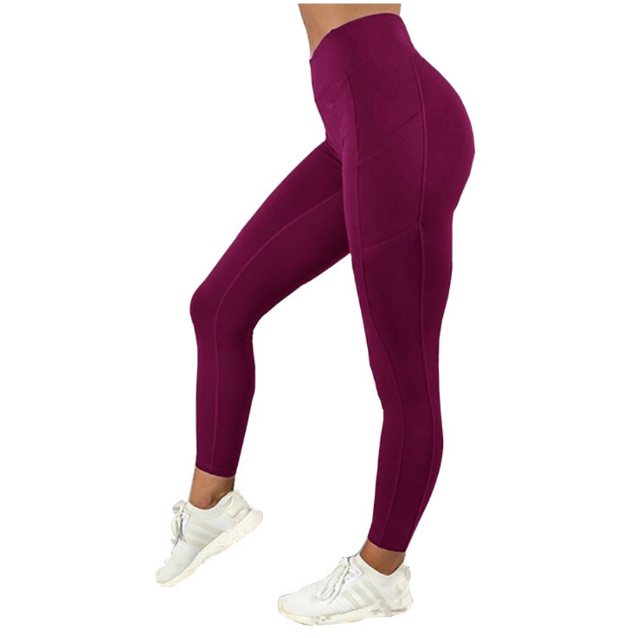 Quần tập dài Gym nữ cạp ,có túi,quần tập yoga, aerobic dài cạp cao tạo vóc dáng đep và gọi cảm