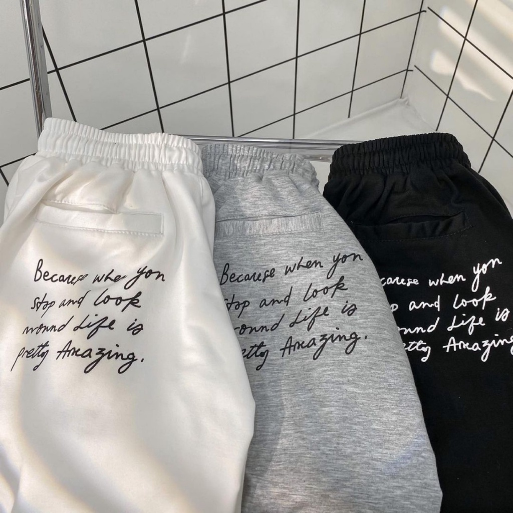 Quần Short Thun CHỮ PETI Vải Thun Da Cá Mịn Ulzzang Unisex