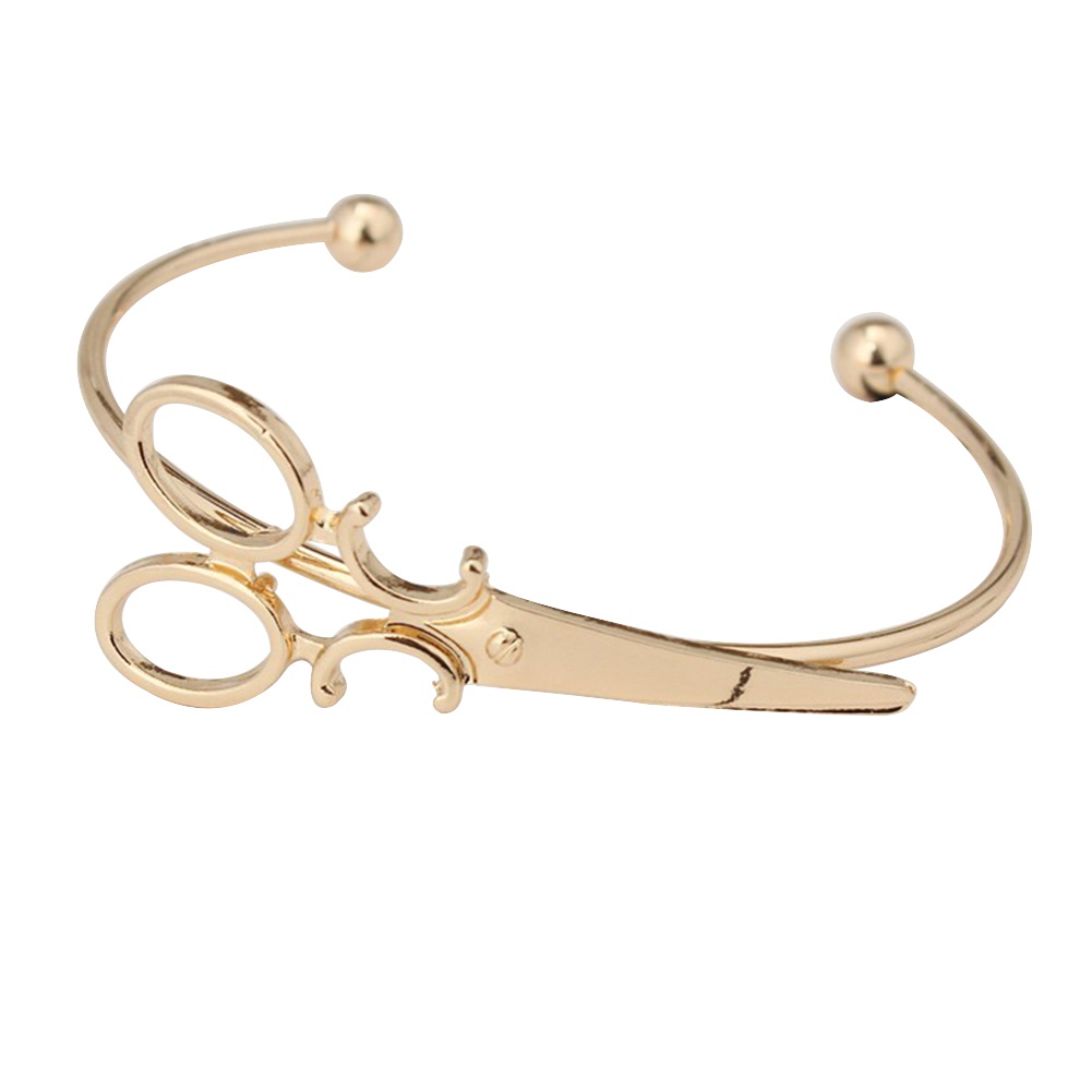 Vòng đeo tay hở kiểu dáng chiếc kéo mini lôi cuốn