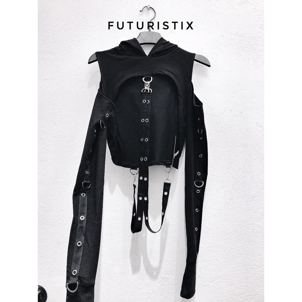 Áo croptop nửa người phong cách gothic, siêu xinh cá tính Fururistix A153, A165 | BigBuy360 - bigbuy360.vn