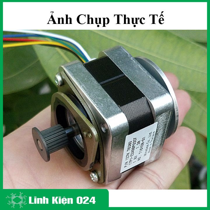 Động Cơ Bước 42BYG Có Giá Đỡ 1.3A 0.9 Độ