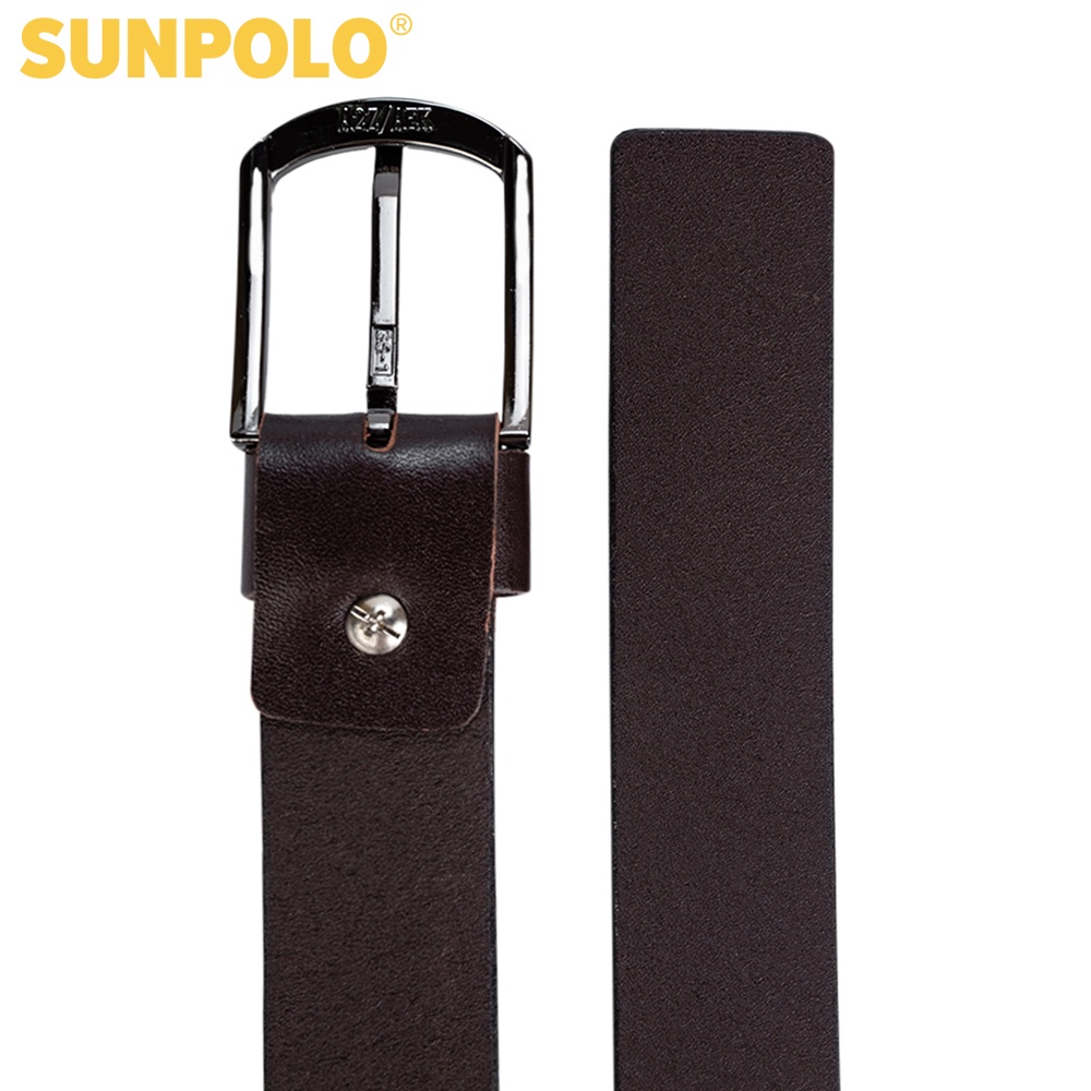 Thắt Lưng Nam Da Bò SUNPOLO Nâu - BS52ND