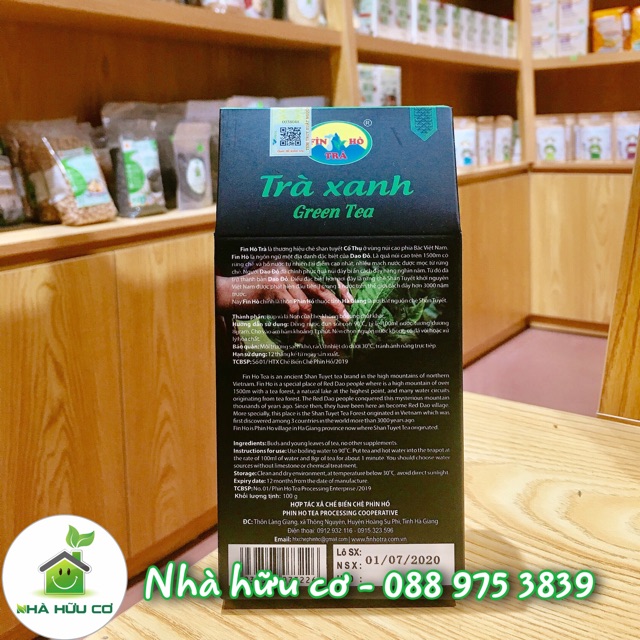 Green Tea - Trà xanh hữu cơ FinHo Hà Giang - Date: 30/12/2022