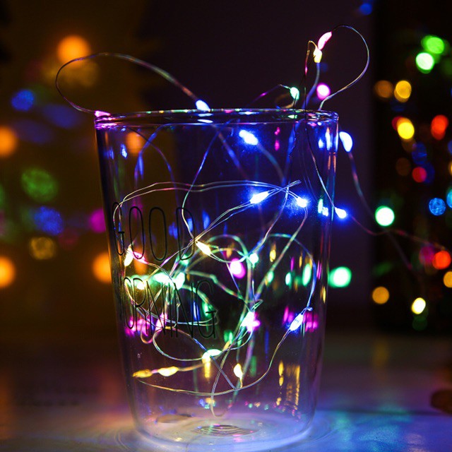 Đèn LED pin AA 3M 30 bóng đom đóm CHIPSBLING FAIRY LIGHT màu vàng nắng