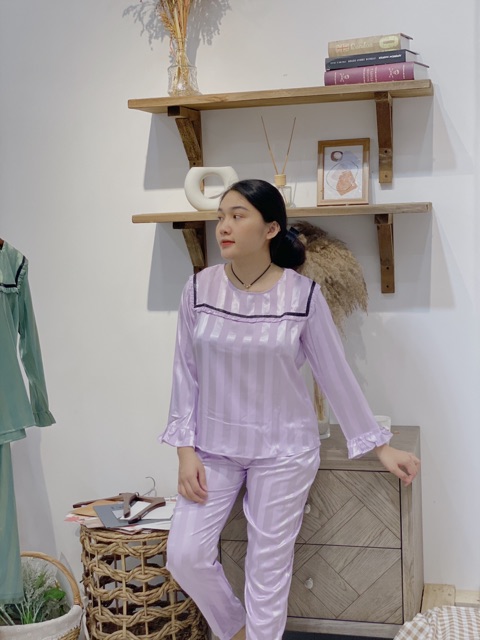 BỘ PIJAMA LỤA ĐÀI TAY CAO CẤP 2021 [ SALE ]