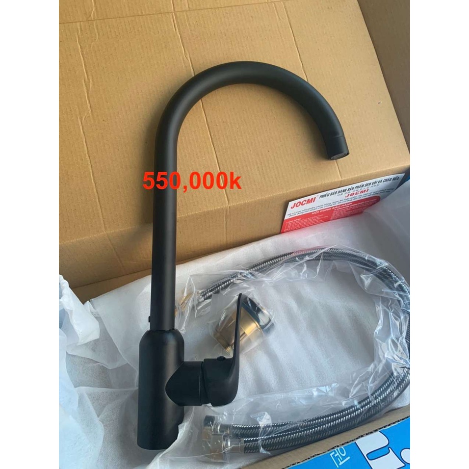 Vòi rửa bát nóng lạnh Jocmi Inox phủ NANO