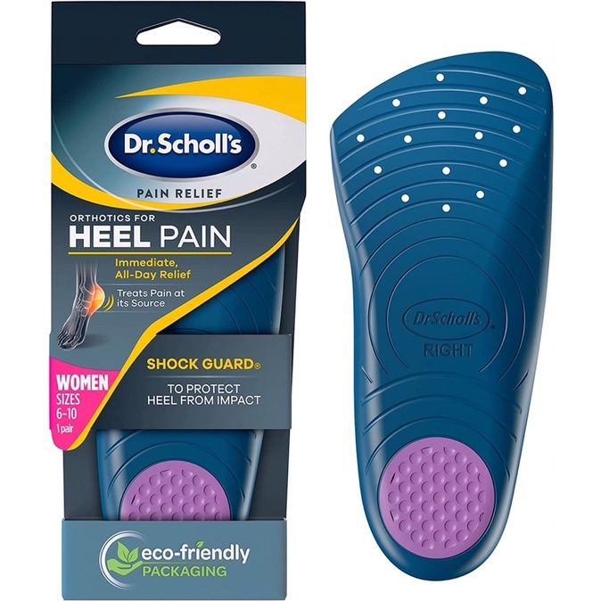Dr. Scholl's HEEL Pain Relief Orthotics // Clinically Proven to Relieve Plantar Fasciitis, Heel Spurs (for Women's 6-10)