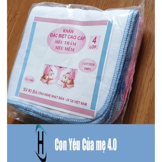 Khăn sữa nhật 4 lớp siêu mềm