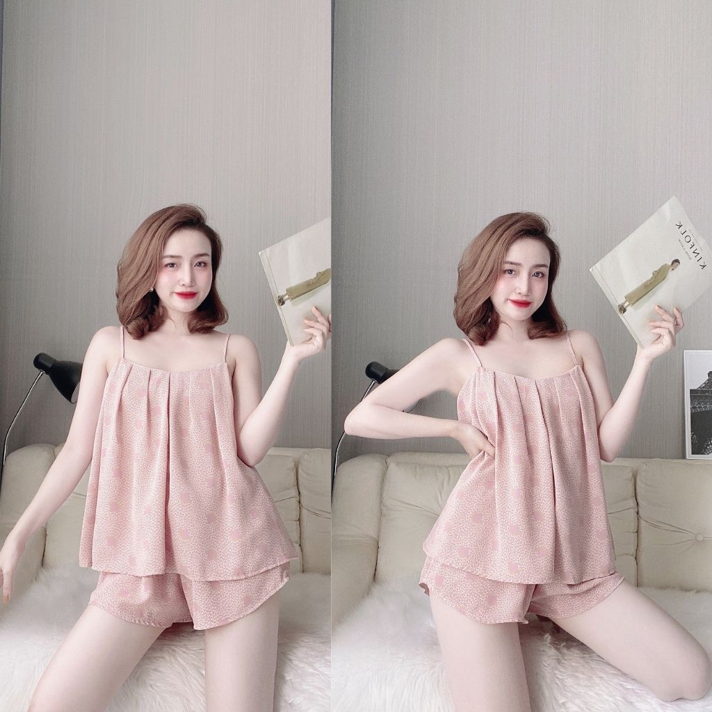 Đồ Ngủ Nữ BIGSIZE❣️FREE SHIP❣️ Đồ Ngủ Sexy lụa Mango cao cấp mềm mại xinh xắn &lt; 70KG