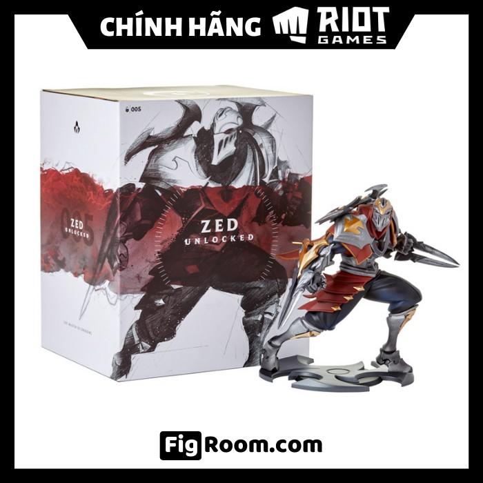 Mô Hình Zed 23cm - ZED UNLOCKED STATUE [Chính hãng Riot Games] - Figure LOL Liên Minh Huyền Thoại