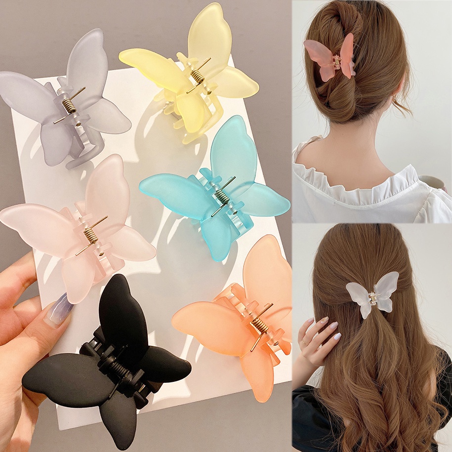 Kẹp Tóc Hình Bướm Nhiều Màu Sắc Thời Trang Cho Nữ
