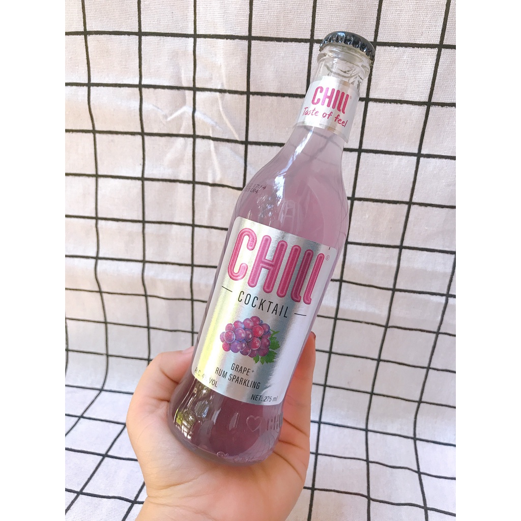 Chill Cocktail Nước Trái Cây Chai 275ml 🥂NGON VÀ THƠM🥂Nước Hoa Quả