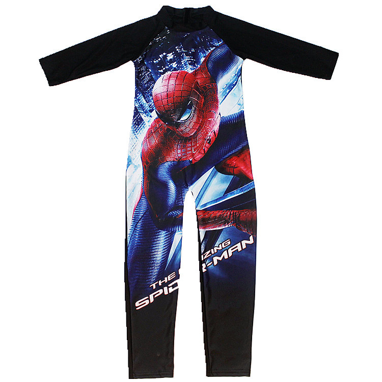 Bộ Đồ Bơi Liền Thân Dài Tay In Hoạt Hình Dành Cho Bé Trai