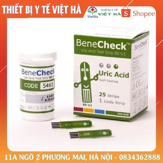 Que thử acid uric cho máy Benecheck Plus hộp 25 que