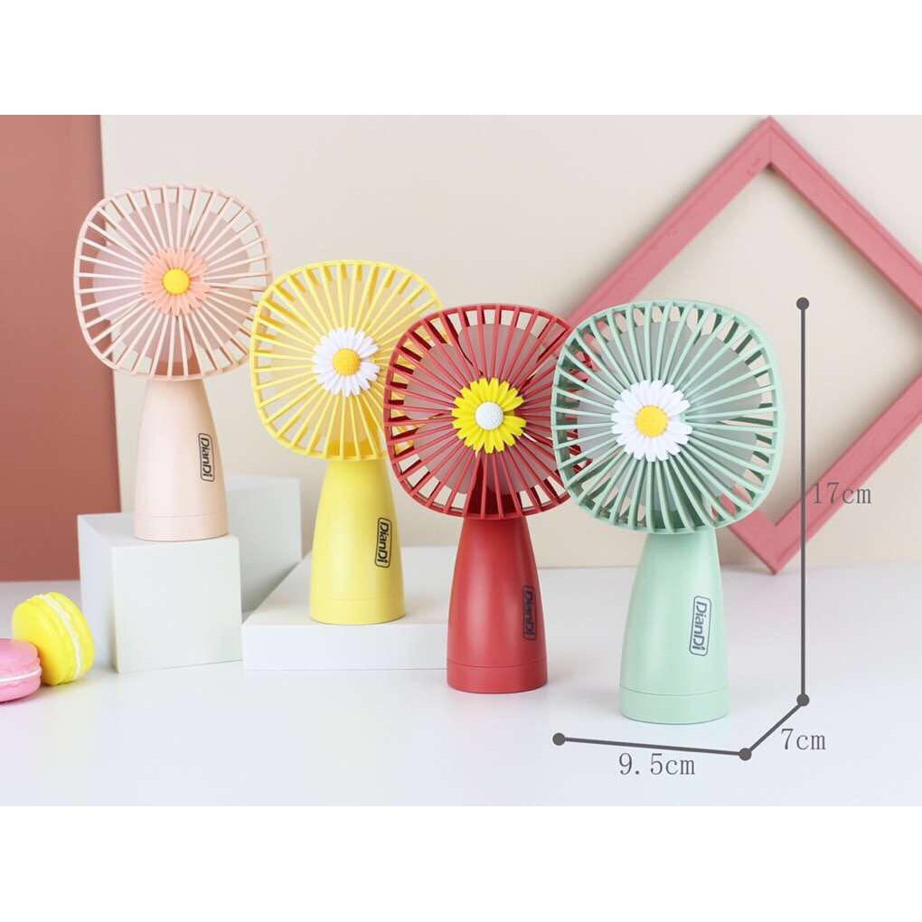 Quạt mini cầm tay chính hãng DianDi Hình hoa cúc pin sạc,quạt điện cầm tay (Màu Ngẫu Nhiên) | BigBuy360 - bigbuy360.vn