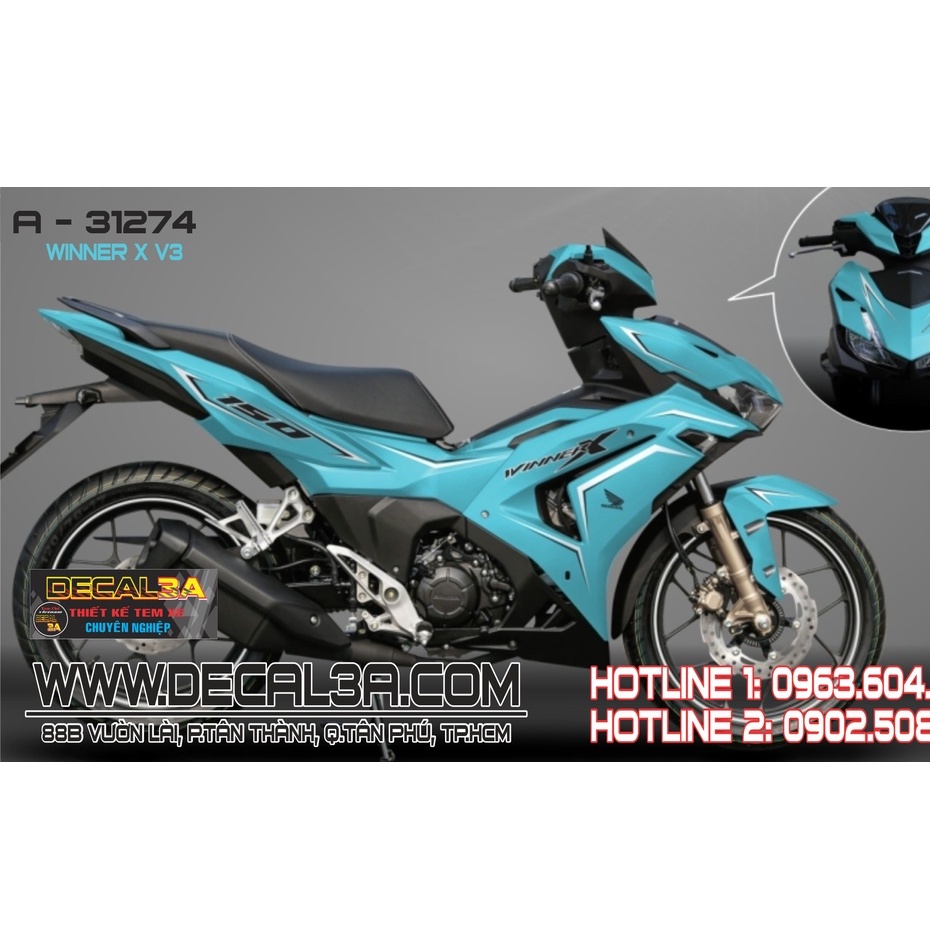 Tem Winner X V3 chỉ