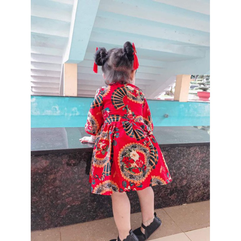 (Hàng thiết kế / Đủ size mẹ và bé) Váy đầm kimono cách tân cho bé và mẹ