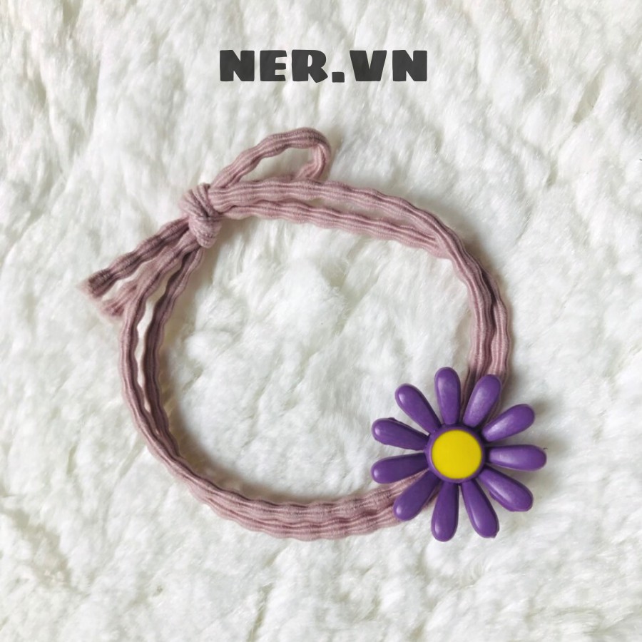 Dây Cột Tóc Hoa Cúc 1k bền đẹp xinh xắn phong cách Hàn Quốc - NER- 2021