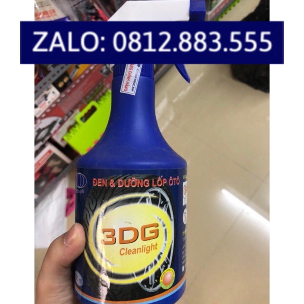 Combo Can dưỡng và làm đen bóng lốp 3DG /3DM /ODL 5 lít + chai nhỏ dạng xịt 500ml tiện lợi